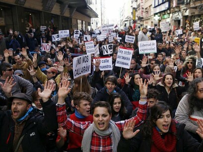 Manifestación en Madrid contra la Ley Mordaza