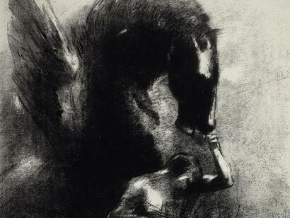 Odilon Redon, Captive Pegasus (1889)