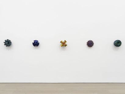 Monira Al Qadiri, Cosmic machine, exhibition view. Courtesy of Perrotin Gallery