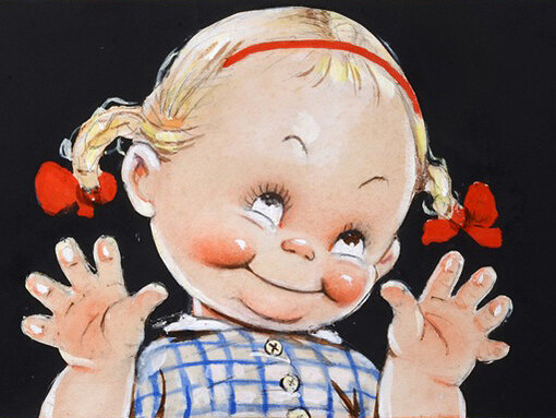 Mabel Lucie Attwell, Oh! You 'Nor-Ty' Ole Fing! Courtesy of Chris Beetles Gallery, St James, London