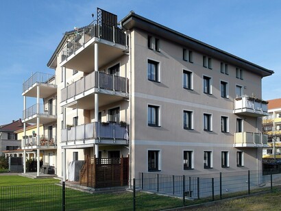 Larger building can offer enormous energy saving for multiple families, Dresden, Germany