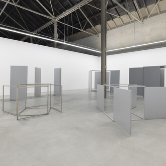 Charlotte Posenenske, Series E, exhibition view. Courtesy of Mehdi Chouakri Gallery
