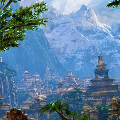 Shambhala. Peut-être que le savoir des anciennes civilisations antédiluviennes pourraient avoir été caché dans ce lieu retiré et inaccessible par ses montagnes enneigées et dangereuses
