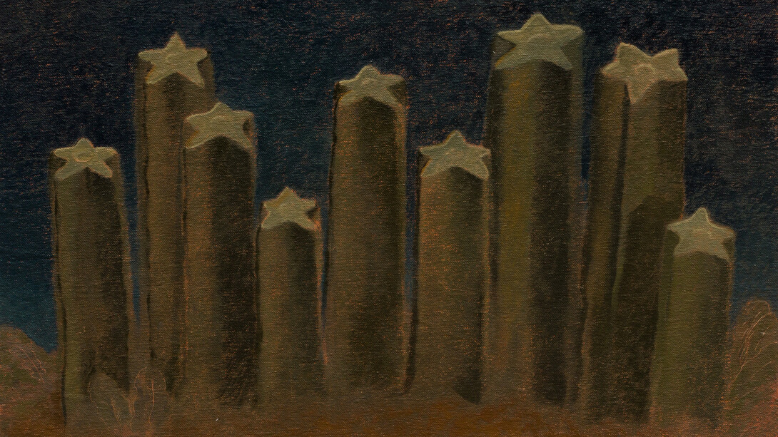 Paula Siebra, Cactos à noite, 2024. Courtesy of the artist and Mendes Wood DM Gallery. Photo by EstudioEmOmbra