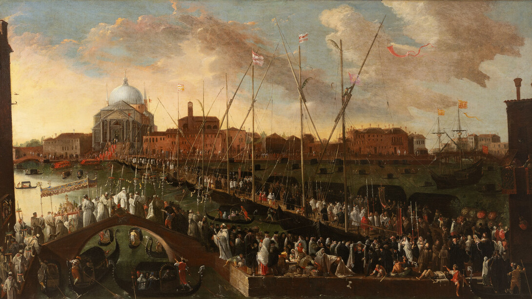 Joseph Heintz il Giovane, La processione del Redentore, Venezia, Museo Correr, inv. cl. I n. 2058. Cortesía de la Fundación Giorgio Cini