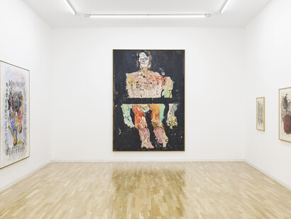 Georg Baselitz, exhibition view. Courtesy of Jahn und Jahn