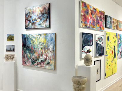 Various artists, Autumn on orchard, exhibition view. Courtesy of Van Der Plas Gallery