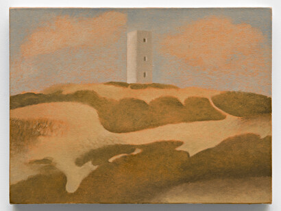 Paula Siebra, Farol do beberibe, 2023, oil on canvas, 30x40 cm, 11 3/4x15 3/4 inches. Courtesy of the artist and Mendes Wood DM