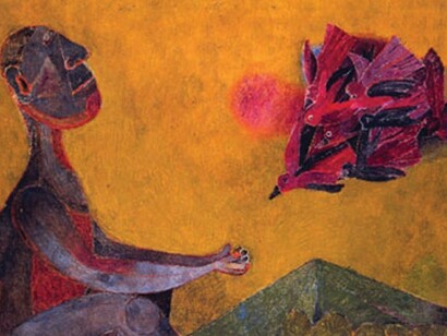 Rufino Tamayo, Amigo de los Pájaros, Oil on canvas. La Country Museum of Art
