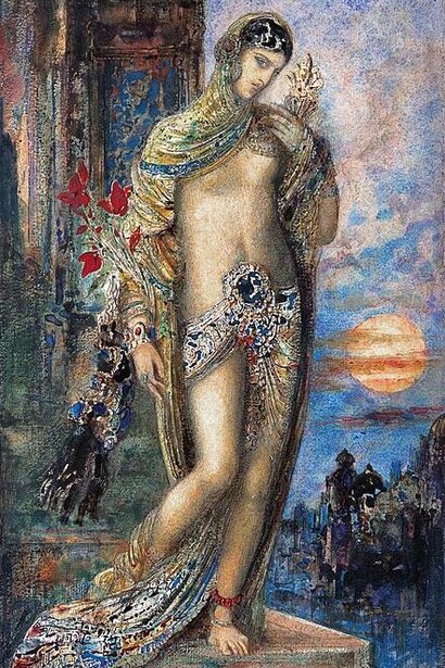 Gustave Moreau, Il Cantico dei Cantici, acquerello su carta, 1893, Ohara Museum of Art, Kurashiki, Giappone
