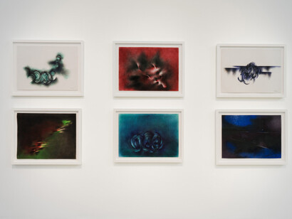 Norman Lewis, Jumping jive, exhibition view. Courtesy of Michael Rosenfeld Gallery