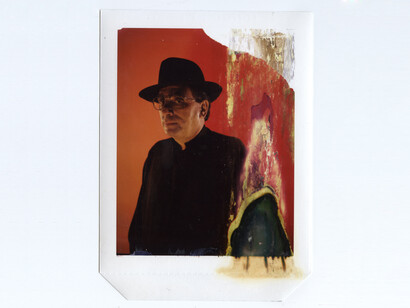 R.L. Stine, Rafael Fuchs, 1999, USA, Unique Color Polaroid. Edition/Set: 1/1, 5 x 4 inches, Signed on verso