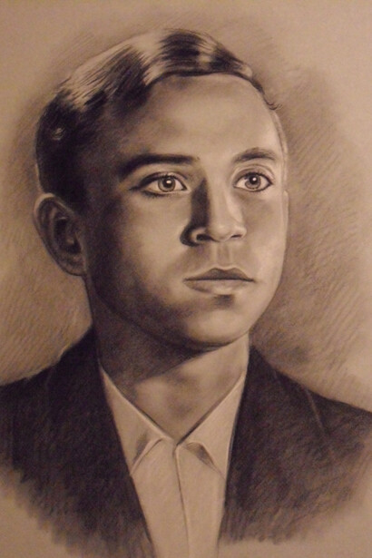Dibujo del joven Miguel Hernández