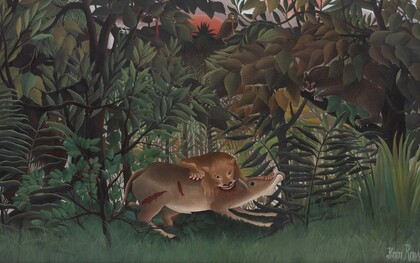 Henri Rousseau, Il leone affamato si getta sull'antilope, 1905. Fondation Beyeler, Riehen, Svizzera