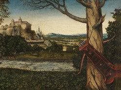 Lucas Cranach, Ninfa dormiente al fonte, particolare 