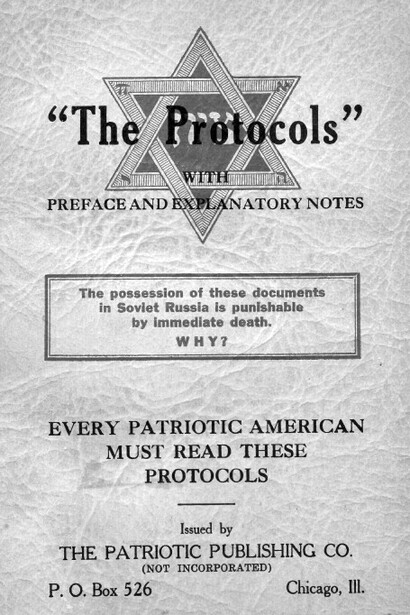 Difusión de propaganda antisemita vinculada al rechazo al comunismo a través de «Los protocolos de los sabios de Sion»