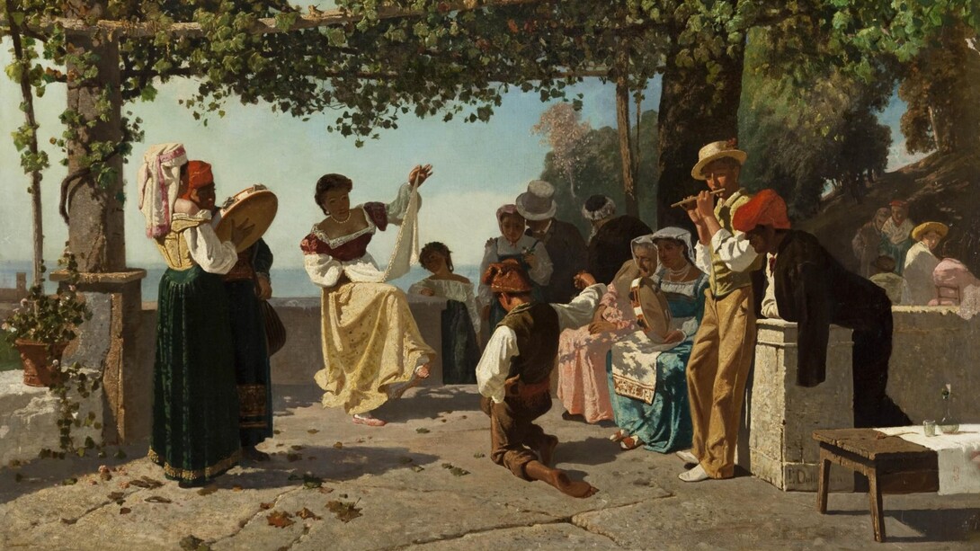 Eduardo Dalbono, La tarantella, entro il 1915. Collezione privata