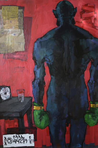 Dawit Abebe, No. 2 Background 14, 140 x 200 cm