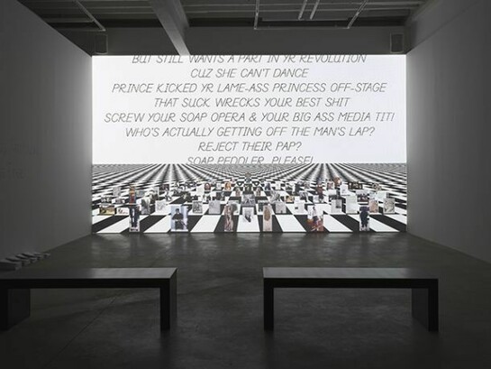 Frances Stark, installation views. Photos by Mark Woods