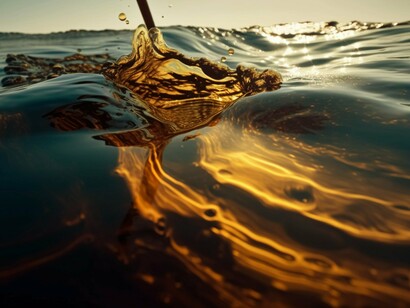 What seems like liquid gold quickly becomes a black tide of destruction for marine life