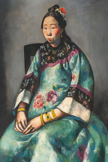 Primo Conti (Firenze 1900-Fiesole 1987) Ritratto di Lyung-Yuk, 1924 olio su tela. Firenze, Galleria d'arte moderna di Palazzo Pitti