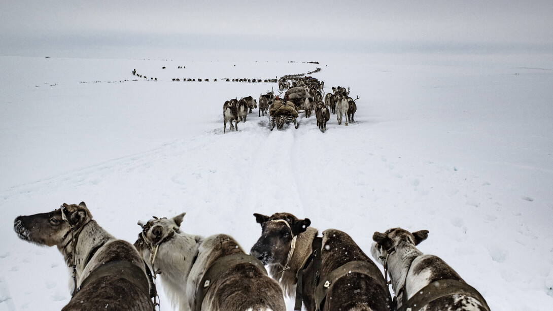 Yamal Peninsula, Russia, April 2018. © Yuri Kozyrev / NOOR for Fondation Carmignac