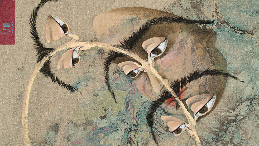 Hayv Kahraman, Look me in the eyes, no. 1 (detail), 2023. Courtesy of Frye Art Museum