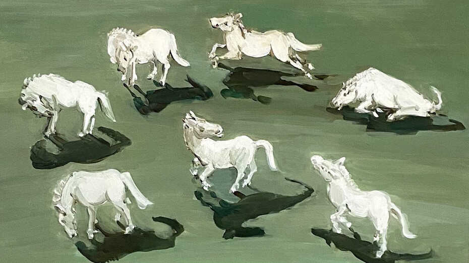 Deborah Brown, Horseshow, 2020. Courtesy of The Painting Center 