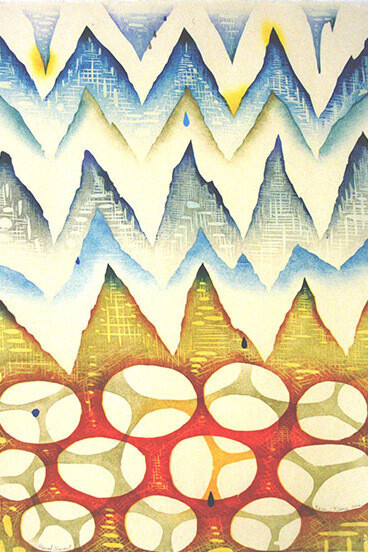 Karen Kunc,  Glacial Moment, Woodcut