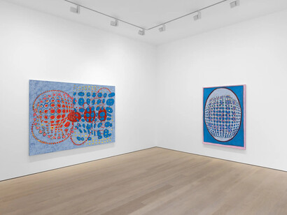 Terry Winters, Along the river, exhibition view. Courtesy of Modern Art
