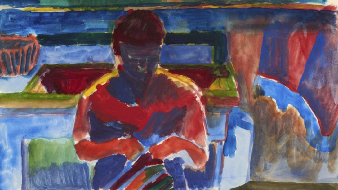 Bruce McGaw, Woman Sewing, 1958. Courtesy of Brian Gross Fine Art