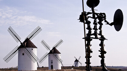 Monumento a Don Quijote en Mota del Cuervo (Cuenca), en Castilla-La Mancha