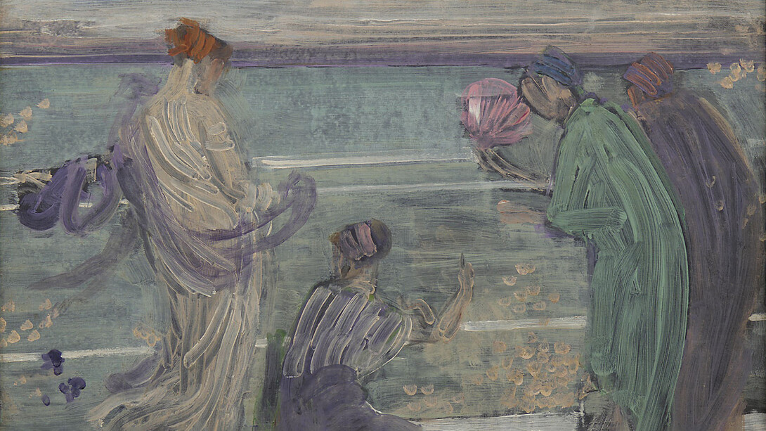 James McNeill Whistler; Variaciones en azul y verde, 1868, Freer Gallery of Art, Washington, DC.