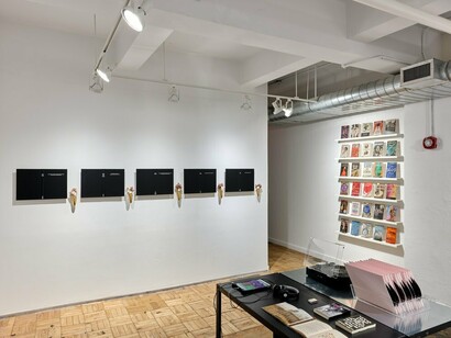 Exhibition view, Currents: Free Expression and the Inexpressible, curated by Aliza Shvarts, 2024, A.I.R. Gallery, Brooklyn, NY