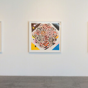 Ghost Flags and Flower Paintings, Exhibition view. Courtesy of Gallery 16