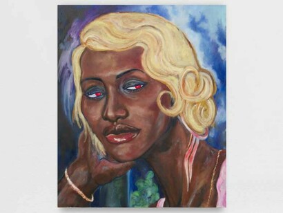 Ibrahim Meïté Sikely, Roxanne, 2025. Avec l'aimable autorisation de la Galerie Anne Barrault. Photo d'Aurélien Mole