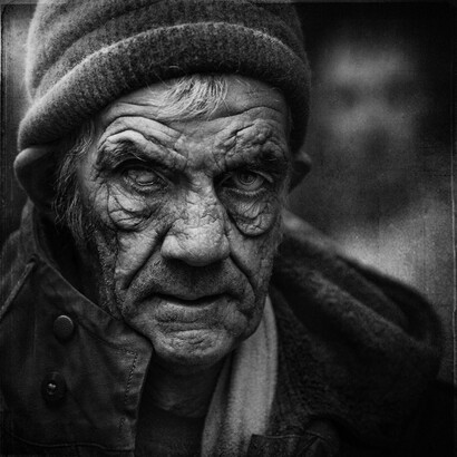 Os sem-teto. Foto: Lee Jeffries