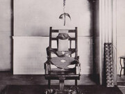The original and first electric chair that was used to execute a prisoner