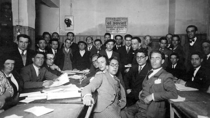 Andreu Nin en la conferencia de la Izquierda Comunista Española (ICE), 1932