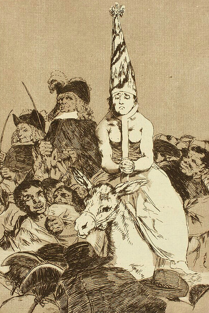 Capricho № 24: No hubo remedio, Francisco de Goya, parte de la serie Los caprichos