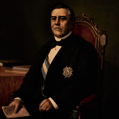 Manuel García Hispaleto; Retrato de Juan Bravo Murillo, 1877, Congreso de los diputados, Madrid