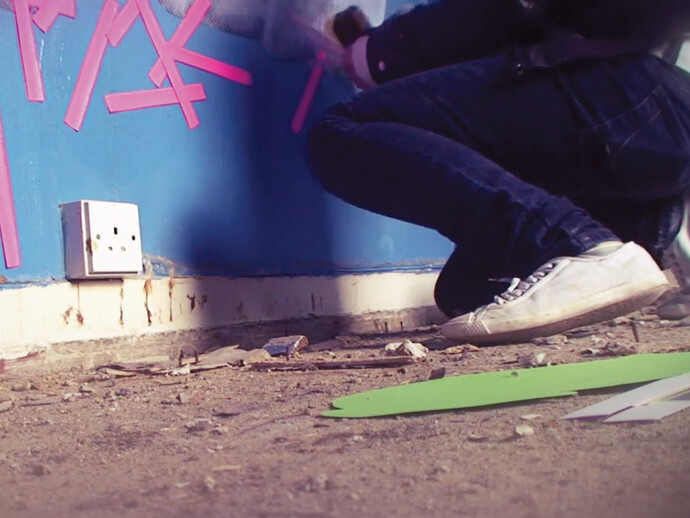Macarena Yañez (Macay), Still from Exploration through Hackney, 2010, Filmed by Eric Schockmel | 2:39 min, courtesy The Fine Art Society