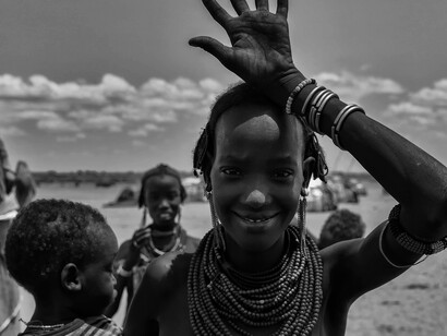 In this photo, the piercing eyes of a Kisii teenager mirror the blend of tradition and individuality that defines their cultural identity