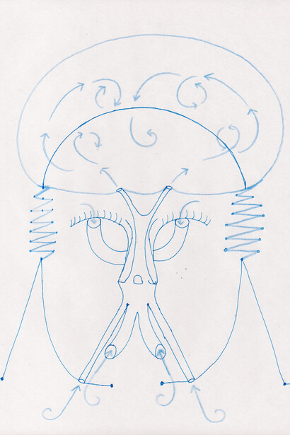Eduardo Navarro, Breathing drawing, 2019. Ink on paper. Courtesy of the artist