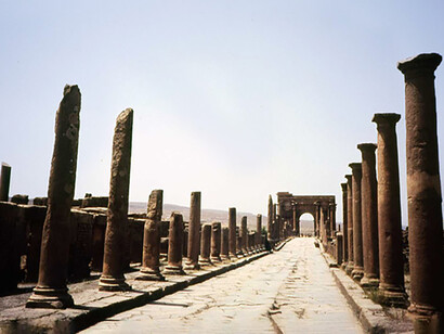Cardo Maximus di Djemila 
