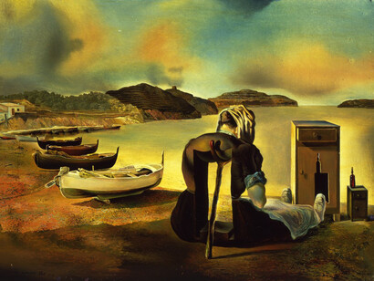 Salvador Dalí, El destete del mueble-alimento (detalle), 1934. Cortesía del Museo Thyssen-Bornemisza