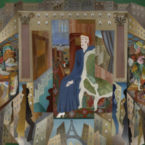Léopold Survage, La Baronessa di Oettingen, 1917, Olio su tela, 200 x 235 cm, Centre Pompidou, Parigi, © Léopold Survage , by SIAE 2014, © Centre Pompidou
