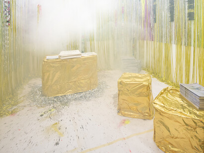 Words from the future, architettura effimera, progetto speciale per Exibart, Pages (a cura di Ginevra Bria), Art Verona 2021