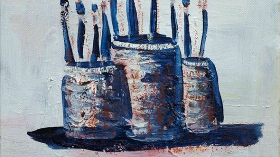 Paul Housley, Brush Still Life, 2013, oil on canvas, Copyright the Artist, Photographs courtesy of Belmacz