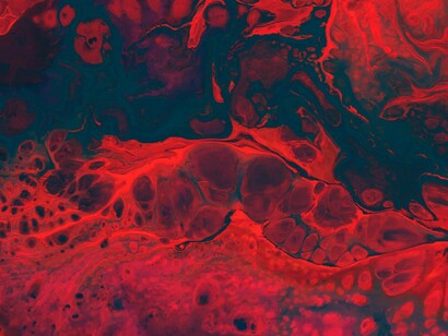 An abstract artwork of blood